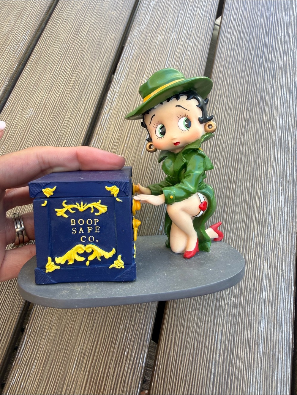 Vintage 2001 Betty Boop Boop Safe Co. Figurine Trinket Box Style 11386